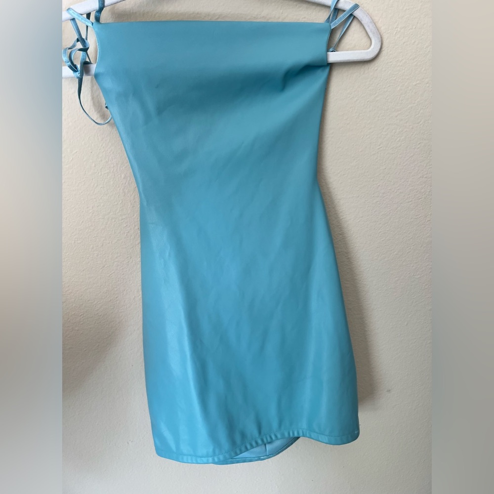 Tik Toc Blue Going out Backless Mini Dress Size Small